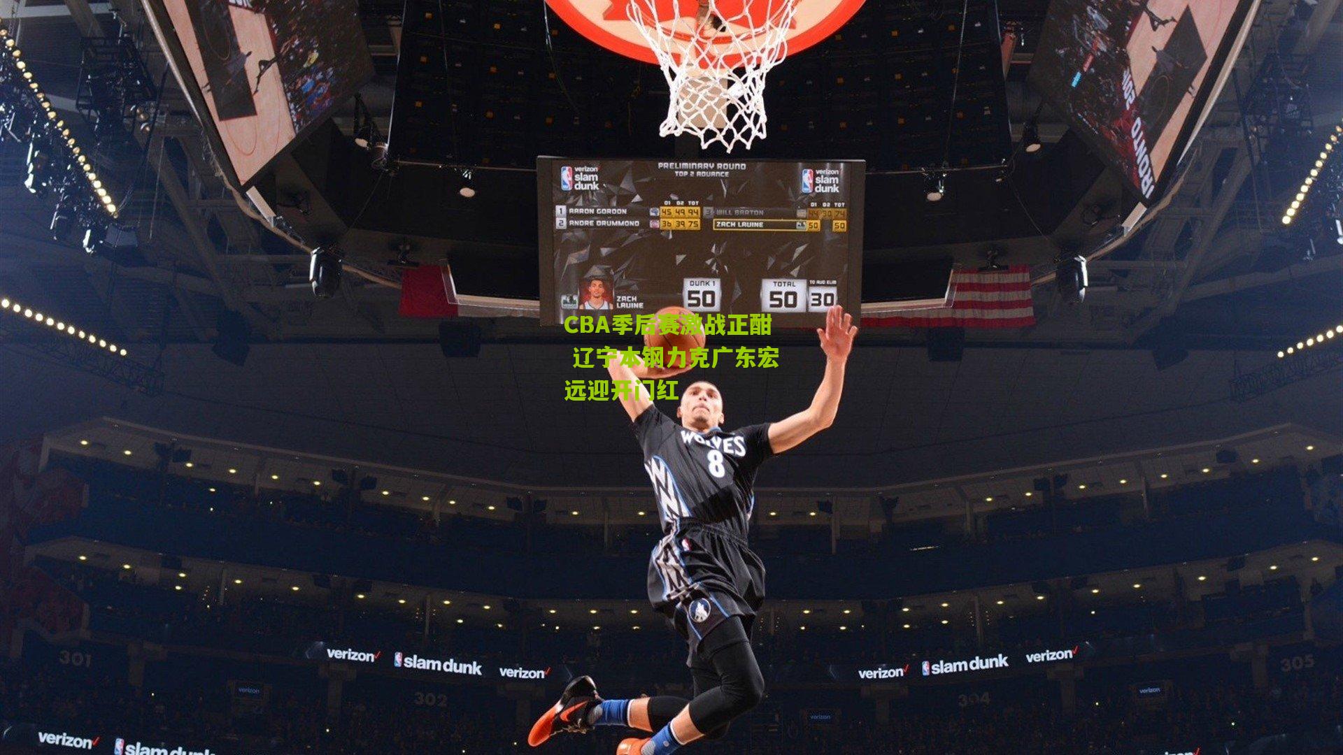 CBA季后赛激战正酣 辽宁本钢力克广东宏远迎开门红